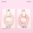 Small product photo - Boxed 2-Pack Sweet Floral Coil Hair Ties. Option #1