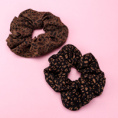 Small product photo - New Simple Leopard Print Scrunchie. Option #2