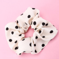 Small product photo - Korean Satin Polka Dot Scrunchie. Option #2