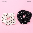 Small product photo - Korean Satin Polka Dot Scrunchie. Option #1