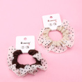 Small product photo - Boxed Single Polka Dot Mesh Scrunchie. Option #2
