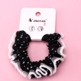 Small product photo - Boxed Single Polka Dot Fabric Hair Tie. Option #2