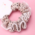 Small product photo - Boxed Single Polka Dot Fabric Hair Tie. Option #3