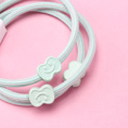 Small product photo - Boxed 4-Pack Colorful Bead Accessory Hair Tie. Option #2