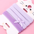 Small product photo - Boxed 4-Pack Cotton Hair Tie with Accessories. Option #2