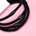 Small product photo - 4-Pack Black Short Tube Hair Tie. Option #3