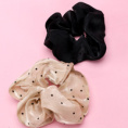 Small product photo - French Polka Dot Print Scrunchie. Option #2