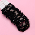 Small product photo - Rhinestone 3-Pack Hair Tie Set. Option #3