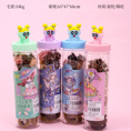 Small product photo - Energetic Little Policewoman Claw Hair Tie Set (Coffee). Option #1