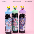 Small product photo - Energetic Little Policewoman Claw Hair Tie Set (Black). Option #1