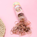 Small product photo - MXM-269 Crystal Cap Long Tube Unbreakable Hair Tie (Coffee). Option #3