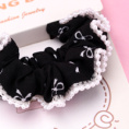 Small product photo - Boxed Polka Dot Pearl Edge Scrunchie. Option #2