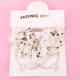 Small product photo - Boxed Polka Dot Pearl Edge Scrunchie. Option #3