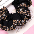 Small product photo - Boxed Black Floral Scrunchie. Option #3
