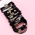 Small product photo - Korean Heart 3-Pack Hair Tie Set. Option #3