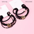 Small product photo - Korean Heart 3-Pack Hair Tie Set. Option #1