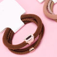 Small product photo - Drip Oil Rhinestone 3-Pack Hair Tie Set. Option #2