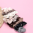 Small product photo - Basket 2-Pack Coffee Polka Dot Fabric Hair Tie. Option #3