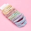 Small product photo - 3-Pack Colorful Ruffle Hair Tie. Option #3