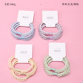 Small product photo - 3-Pack Colorful Ruffle Hair Tie. Option #1