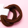 Small product photo - Boxed 2-Pack High-Stretch Hair Tie (Coffee). Option #3
