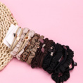 Small product photo - Coffee Full Diamond Bow Accessory Hair Tie Set (3pcs). Option #3