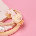 Small product photo - Cartoon Pearl Accessory Coffee Hair Tie (3pcs). Option #3