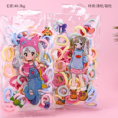 Small product photo - Bagged Girls Plain Bamboo Node Hair Tie (Colorful). Option #1