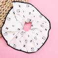 Small product photo - BoxedBlack系PrintedOverlock-edgedScrunchie / 盒装黑色系印花拷边大肠圈. Option #2