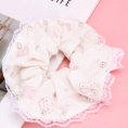 Small product photo - CartoonLaceBeadedScrunchie / 卡通花边钉珠大肠圈. Option #3