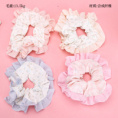 Small product photo - PrintedLaceScrunchie / 印花花边大肠圈. Option #1