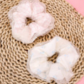 Small product photo - NewDouble LayerPlaidFloralScrunchie / 新款双层格子小花大肠圈. Option #2