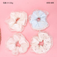 Small product photo - NewDouble LayerPlaidFloralScrunchie / 新款双层格子小花大肠圈. Option #1