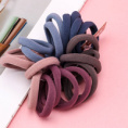 Small product photo - 20pcs深Colorful棉Hair Tie / 20根深彩色棉皮筋. Option #2