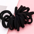 Small product photo - 20pcsBlack棉Hair Tie / 20根黑色棉皮筋. Option #2