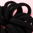 Small product photo - 20pcsBlack棉Hair Tie / 20根黑色棉皮筋. Option #3