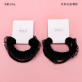 Small product photo - 3pcsBlackKnottedHair TieSet / 三根黑色打结皮筋组合. Option #1