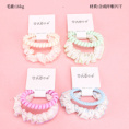Small product photo - PrintedTelephone Wire Hair TieMini ScrunchieSet (1+1 Set) / 印花电话线小肠圈组合（1+1）. Option #2
