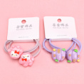 Small product photo - 2pcs二合一CartoonAccessoryHair Tie / 两根二合一卡通配件皮筋. Option #2