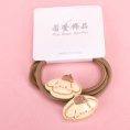 Small product photo - 2pcs咖色CartoonAccessoryHair Tie / 两根咖色卡通配件皮筋. Option #2