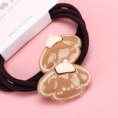 Small product photo - 2pcs咖色CartoonAccessoryHair Tie / 两根咖色卡通配件皮筋. Option #3