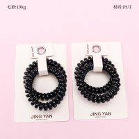 Product photo - Boxed 2-Pack Classic Black Coil Hair Ties
