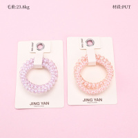 Product photo - Boxed 2-Pack Colorful Plaid Coil Hair Ties