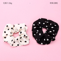 Product photo - Korean Satin Polka Dot Scrunchie