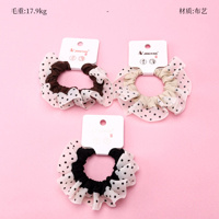 Product photo - Boxed Single Polka Dot Mesh Scrunchie