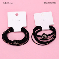 Product photo - Rhinestone 3-Pack Hair Tie Set