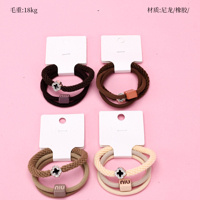 Product photo - Four-Leaf Clover Full Diamond 3-Pack Hair Tie Set