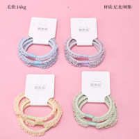 Product photo - 3-Pack Colorful Ruffle Hair Tie