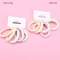 Product photo - Hanging Card 5-Pack Colorful Towel Ring Hair Tie