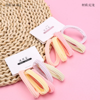 Product photo - Hanging Card 5-Pack Jacquard Towel Ring Hair Tie